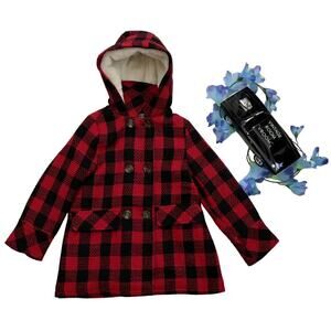 Urban Republic NWT Checkered Pea Coat Girls Various